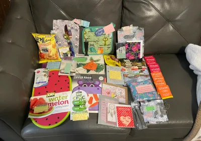 I HAVE AN AMAZING SANTA!! (*Almost* more gifts than you can shake a stick at!)