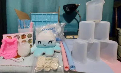 So much resin supplies!!! And just the cutest reversible plush around!