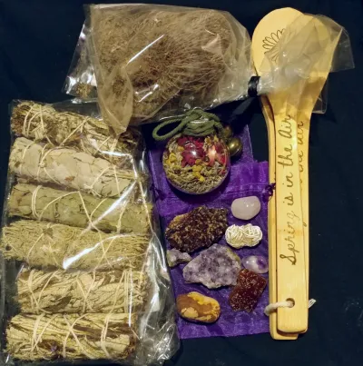 Mystery Box of Stones and Herbs