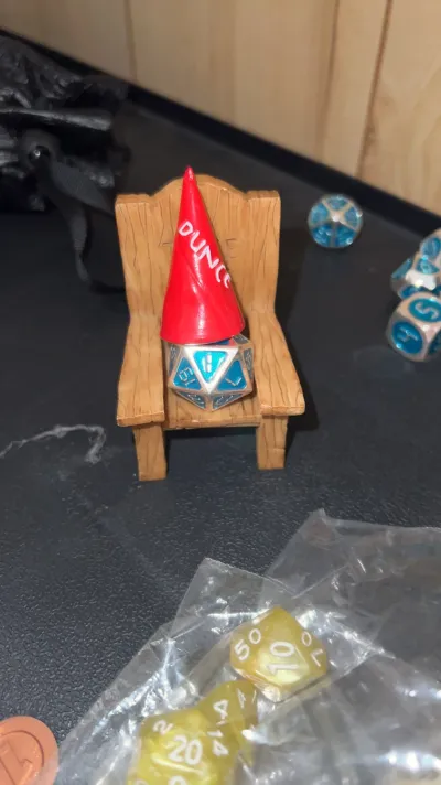 Dice Dunce Chair