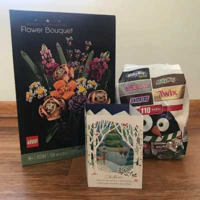Beautiful bouquet of gifts from my lovely santa! 