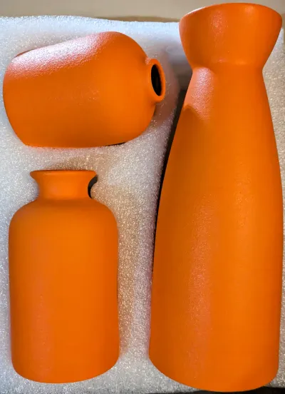 Orange Vases