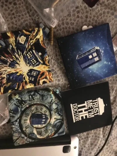 Dr Who Coasters and a Cool Shirt