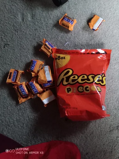 Snickers and Reeses Pieces