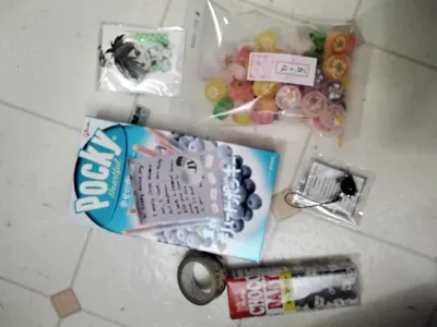 Nice Japanese snacks and keychain