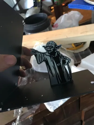 A Yoda book stand 