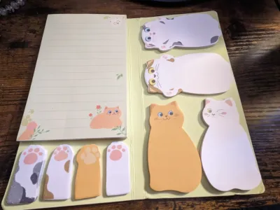Kitty post-its! 