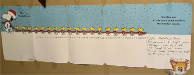 Long Snoopy Card