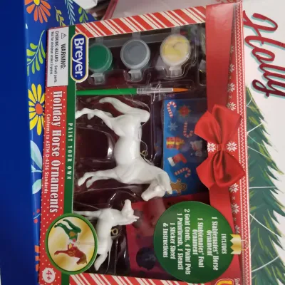 Breyer Paint Your own Christmas Ponies!