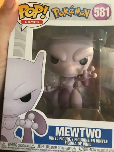 A Mewtwo Pop and a Lego