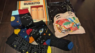 Game, candy and socks for the family!
