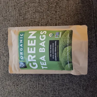 A HUUUGE bag of green tea