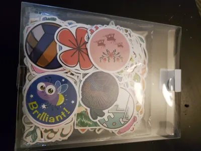 A whole lot of stickers