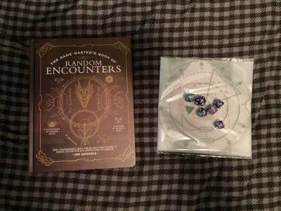 My rematch gifter got me a book of encounters, dice and an AOE marker!