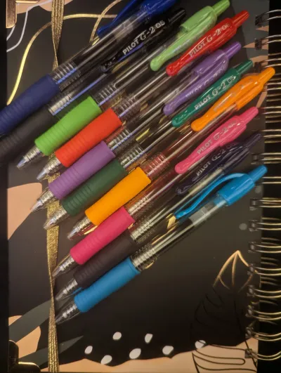 A To Do Book and so many colored pens!