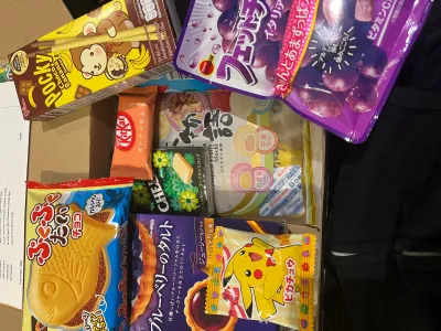 All the Japanese snacks