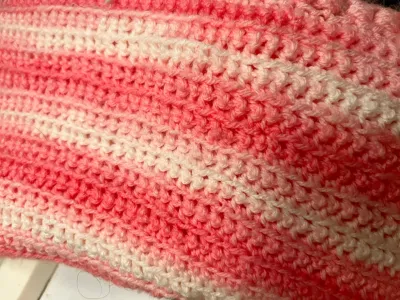 Pink Knitted Blanket