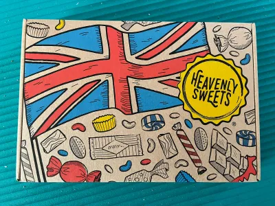 A box of British candy