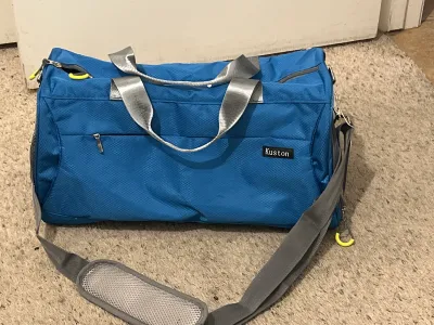 Perfect blue gym bag