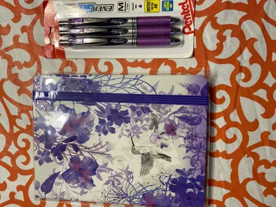 Purple Pens and Journal 