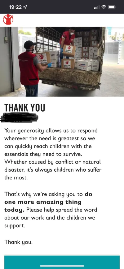 A very generous donation