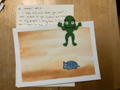 Lovely letter and awesome painting