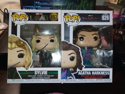 OMG! SQUEE! Home run Rematcher! I got Slyvie from Loki and Agatha Harkness from WandaVision.