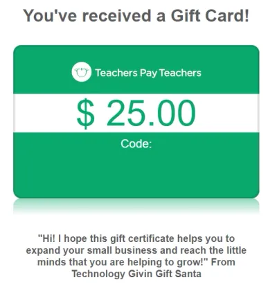 Gift card for my small business!