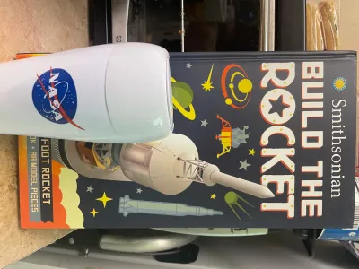 A really cool coffee cup and a build your own rocket kit!
