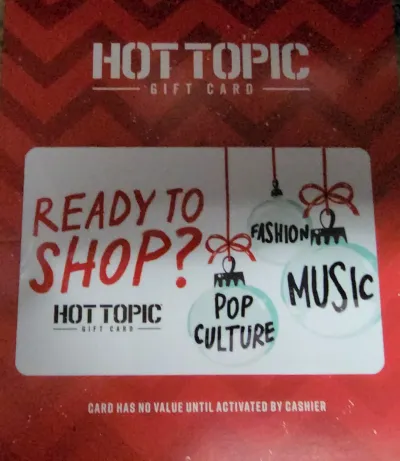 Hot topic gift card!