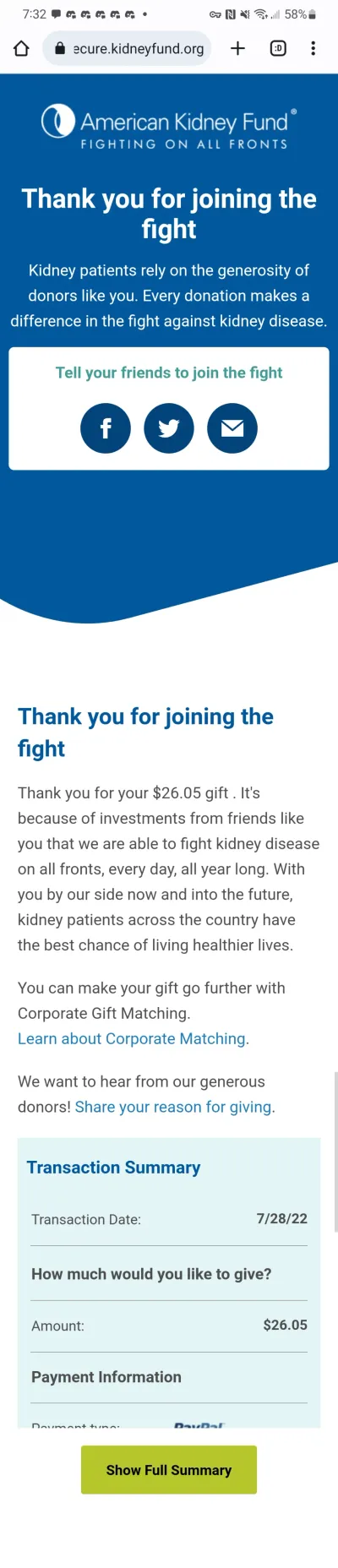 Fighting kidney-related illnesses!