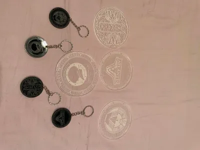 Stargate Keychains and coasters! 